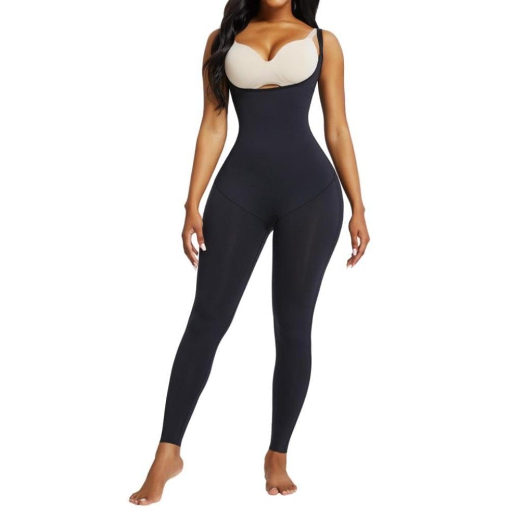 Shapee Full Bodysuit Shaper (Black) - Instant Waist & Thighs Slimming, Hips  Lifting