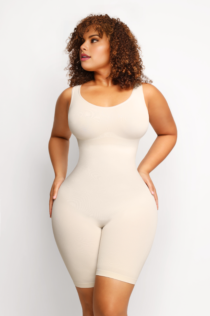 AMINA - Shapewear Jumpsuit - White / XS/S - CURV QUEEN
