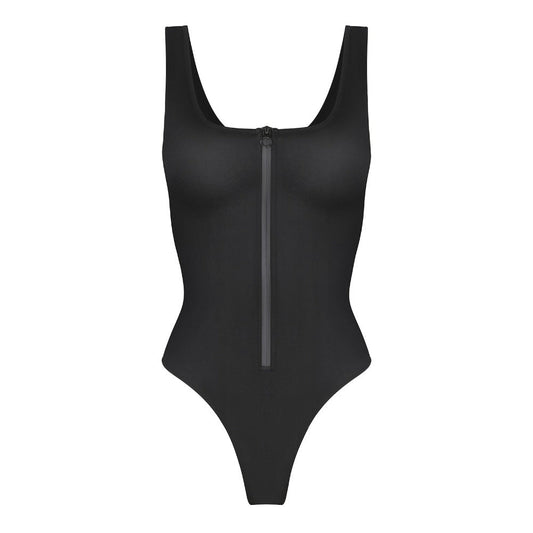 SCARLETT SUIT - Shapewear Swimsuit - BLACK / S - CURV QUEEN