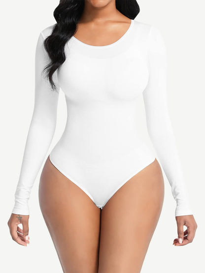 SAVANNAH - Shapewear Bodysuit - White / XS/S - CURV QUEEN