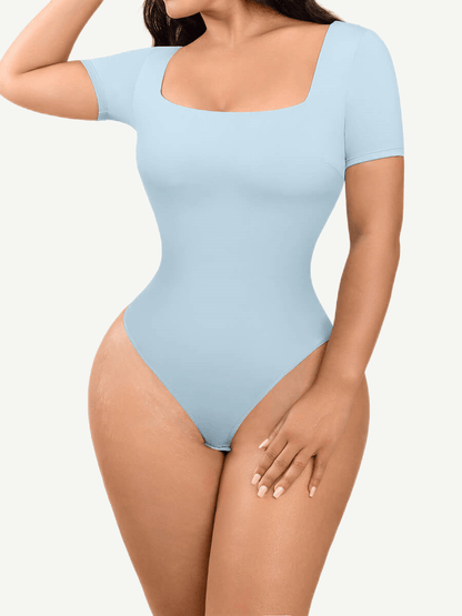 EZRA - Shapewear Bodysuit - Light Blue / S - CURV QUEEN