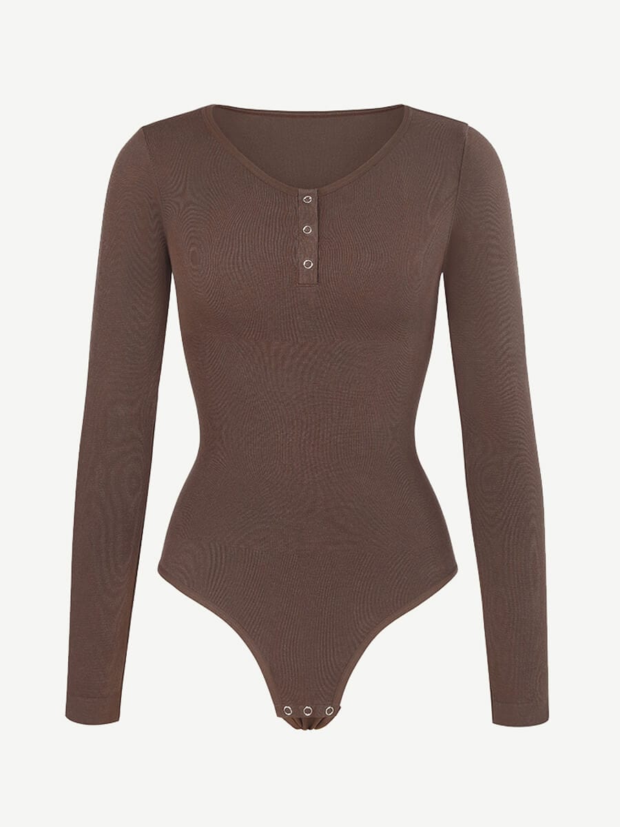 AUGUST - Shapewear Bodysuit - Dark Brown / XS/S - CURV QUEEN