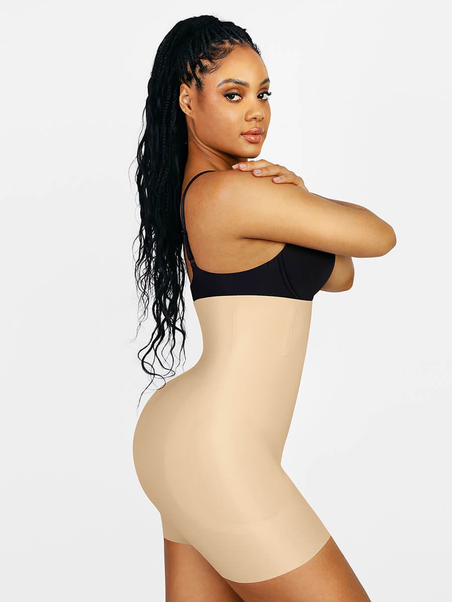 AMBER - Shapewear Shorts - NUDE / S - CURV QUEEN
