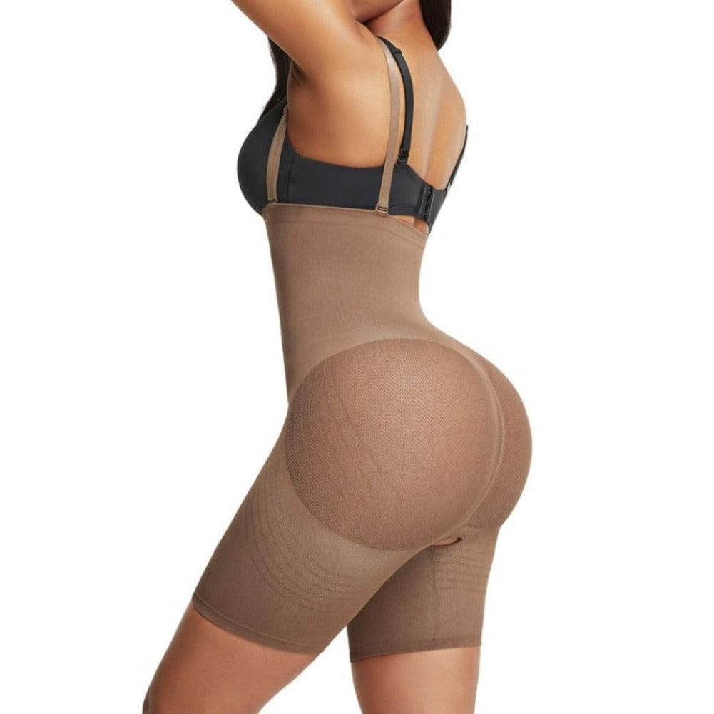 CHANEY - Shapewear Bodysuit - CARAMEL / XS-S - CURV QUEEN